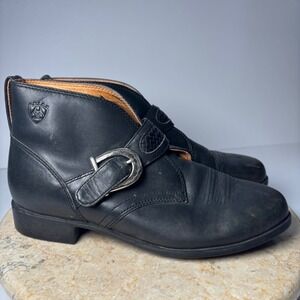 Ariat Womens Blair Black Leather‎ Ankle Boots Buckle Western Riding Size 6.5 B